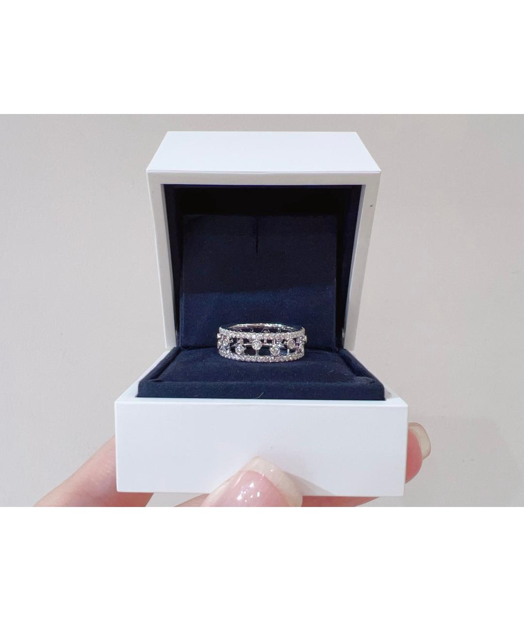 DE BEERS Серебряное кольцо из белого золота, фото 9