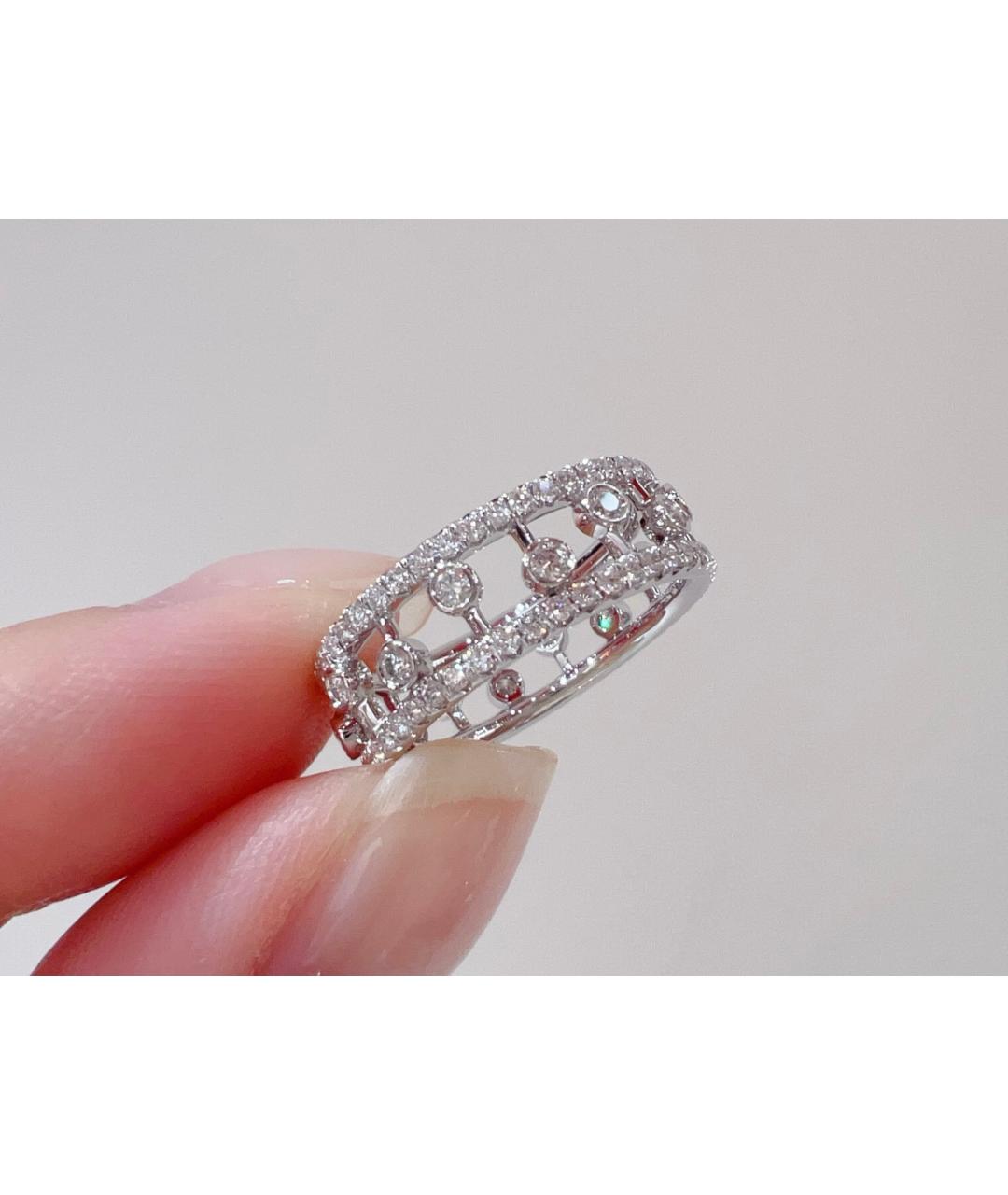 DE BEERS Серебряное кольцо из белого золота, фото 4