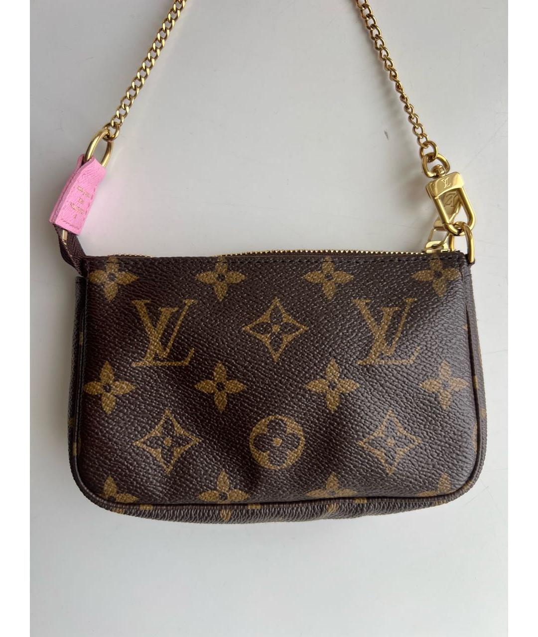 LOUIS VUITTON Коричневая сумка с короткими ручками из канвы, фото 3
