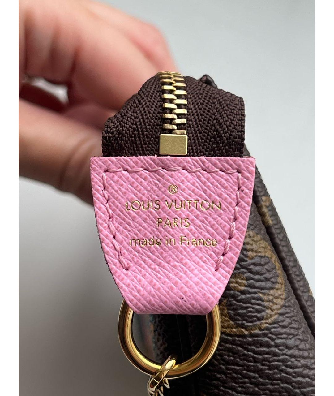 LOUIS VUITTON Коричневая сумка с короткими ручками из канвы, фото 5