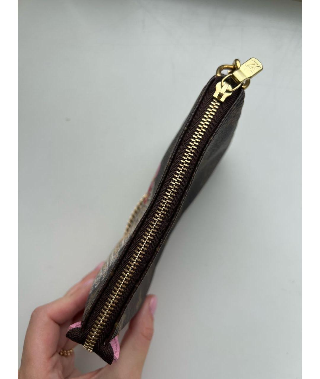 LOUIS VUITTON Коричневая сумка с короткими ручками из канвы, фото 7