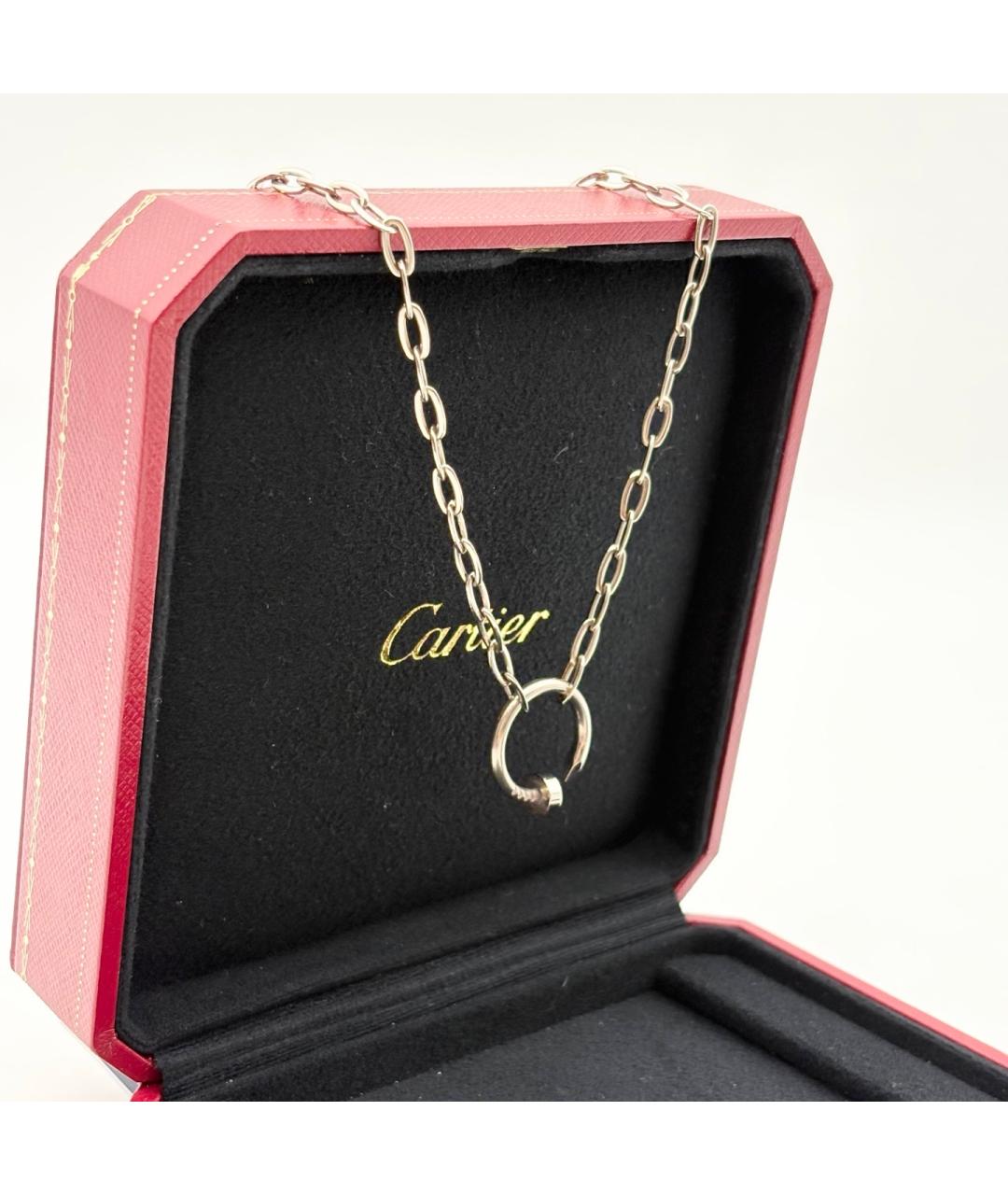 CARTIER Серебряное колье из белого золота, фото 4