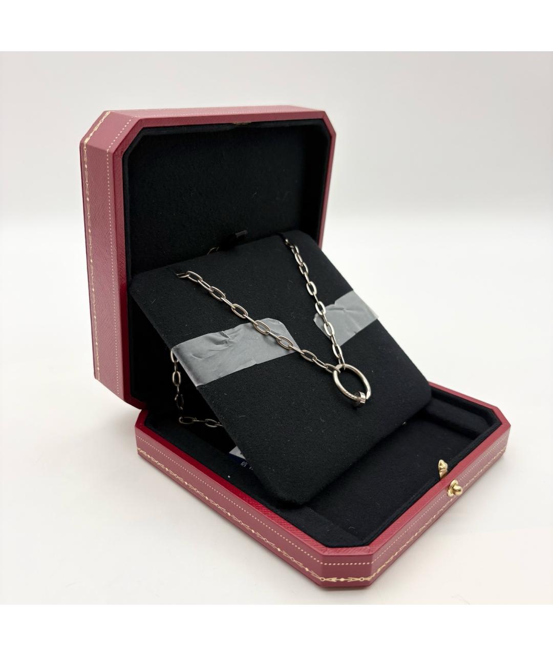 CARTIER Серебряное колье из белого золота, фото 2