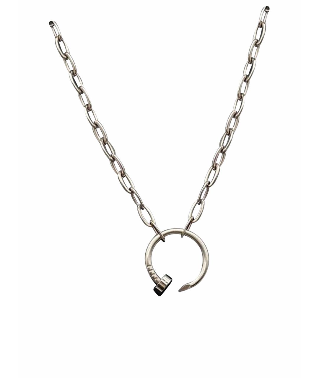 CARTIER Серебряное колье из белого золота, фото 1