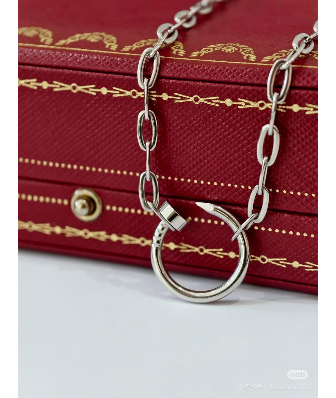 CARTIER Серебряное колье из белого золота, фото 6
