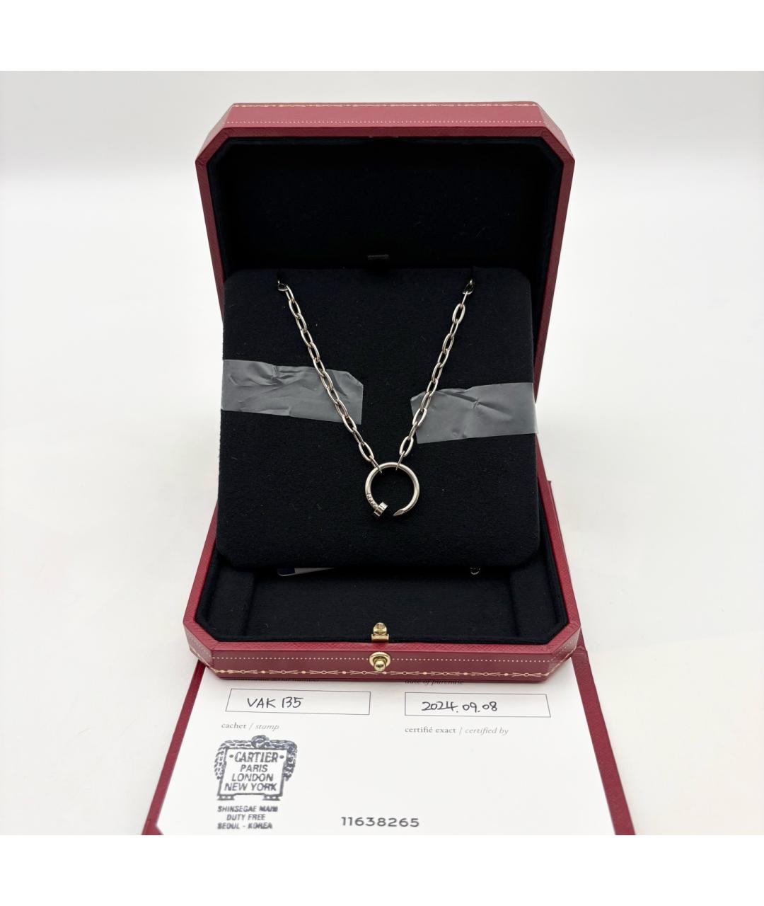 CARTIER Серебряное колье из белого золота, фото 9