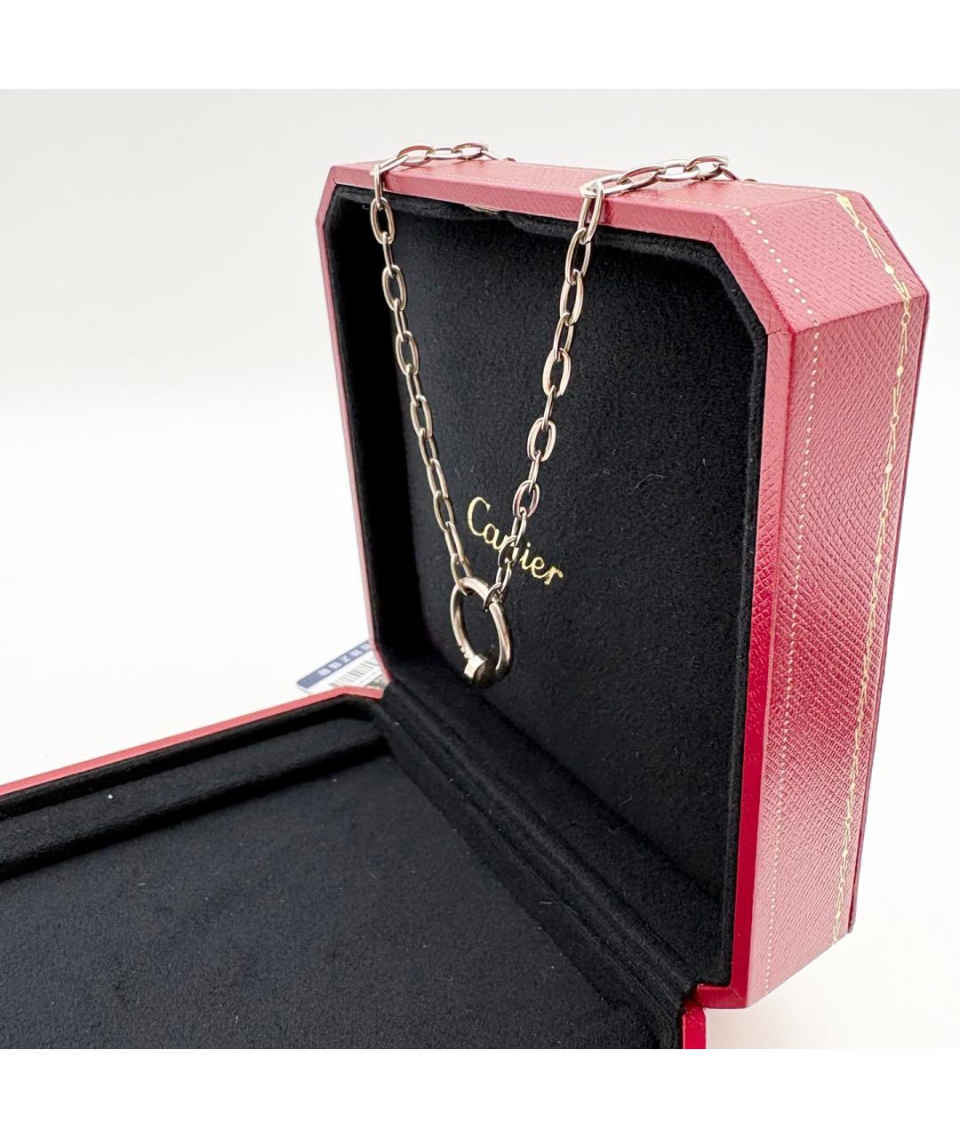 CARTIER Серебряное колье из белого золота, фото 5