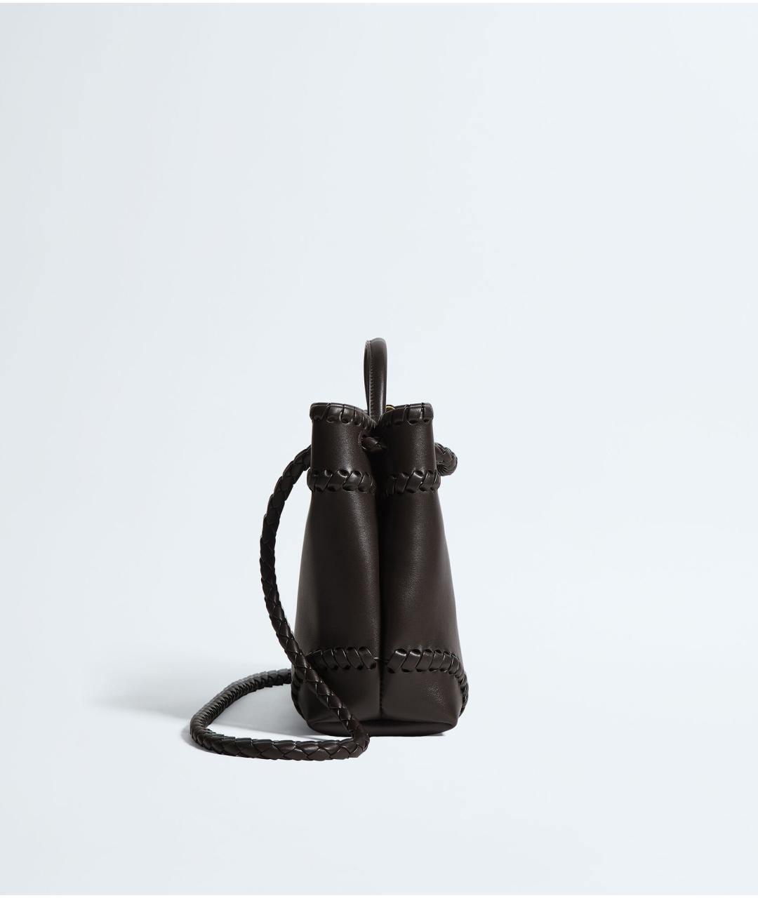 BOTTEGA VENETA Коричневая кожаная сумка тоут, фото 4