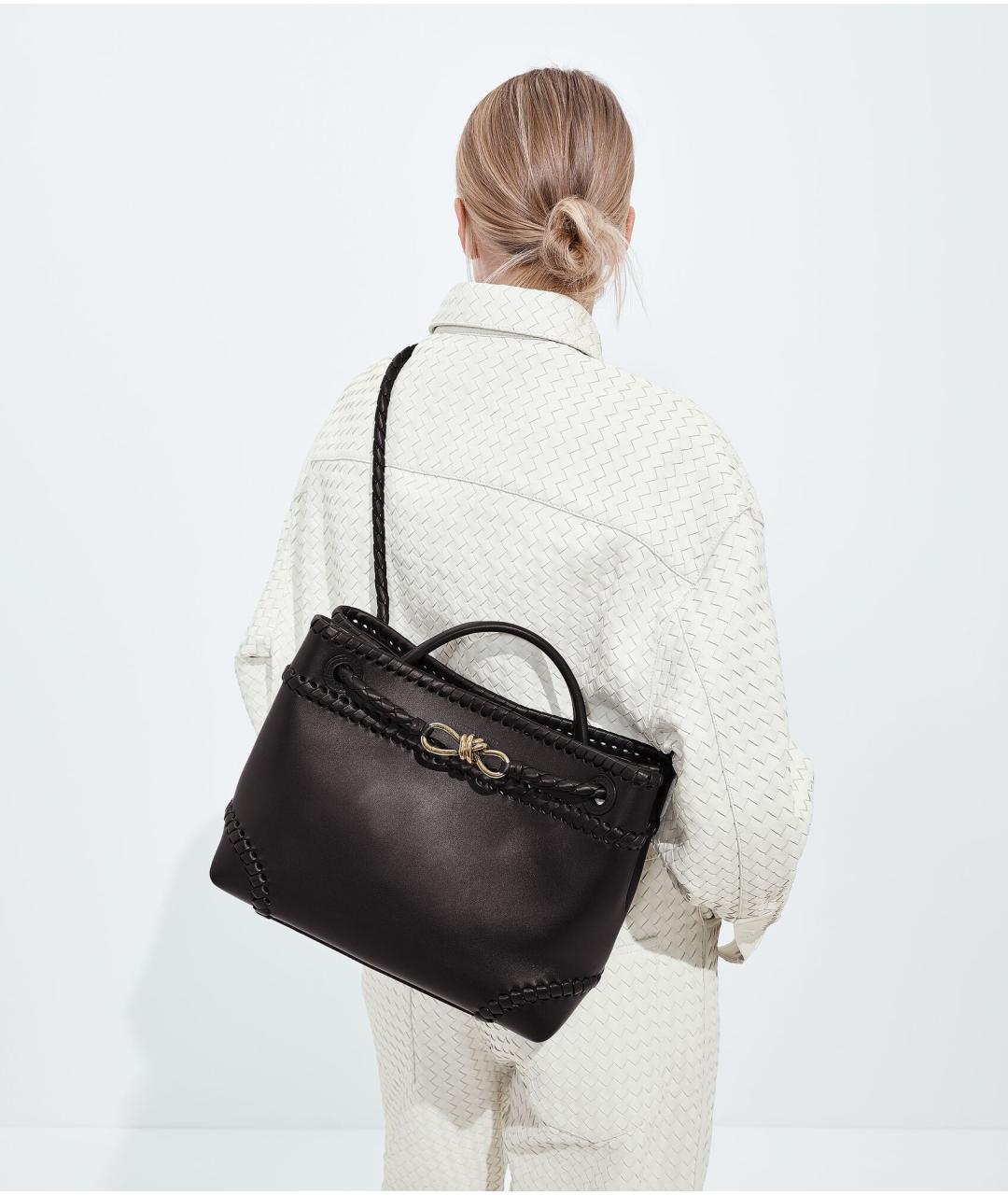 BOTTEGA VENETA Коричневая кожаная сумка тоут, фото 6