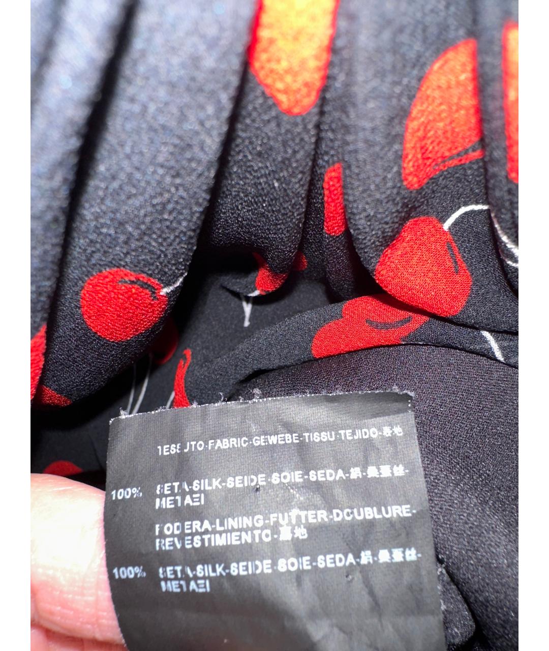 SAINT LAURENT Черное шелковое коктейльное платье, фото 5