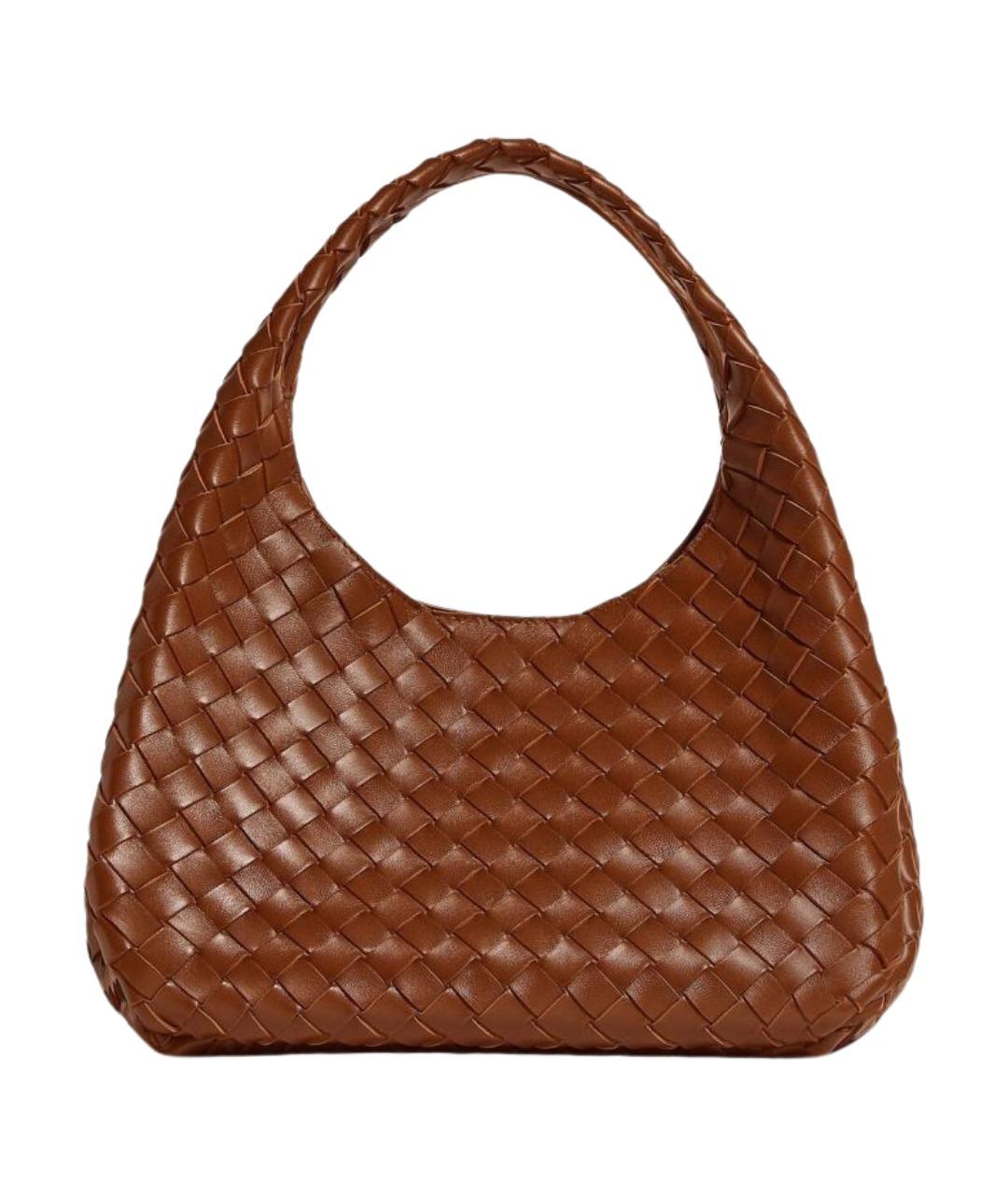 BOTTEGA VENETA Коричневая кожаная сумка тоут, фото 1