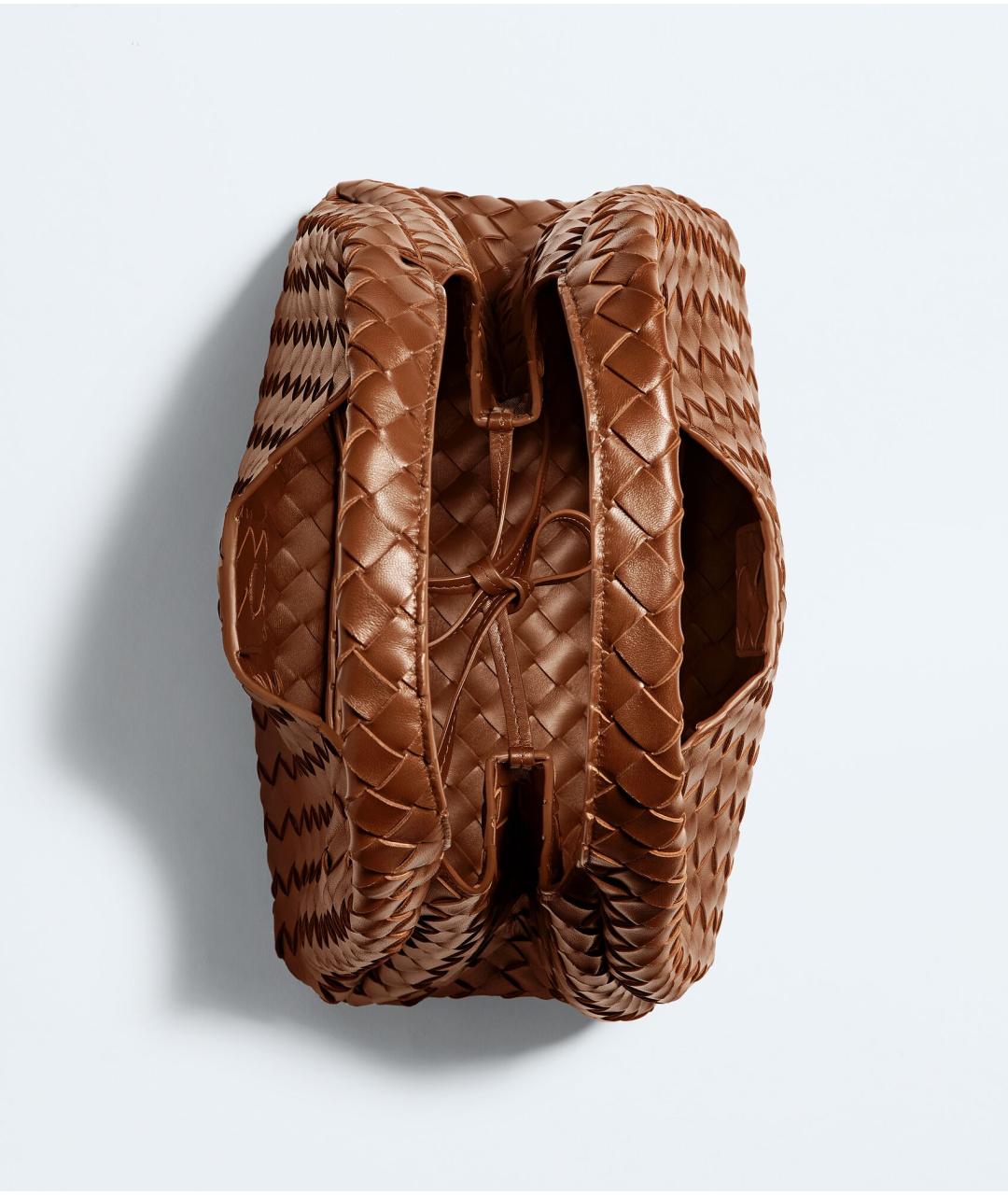 BOTTEGA VENETA Коричневая кожаная сумка тоут, фото 3