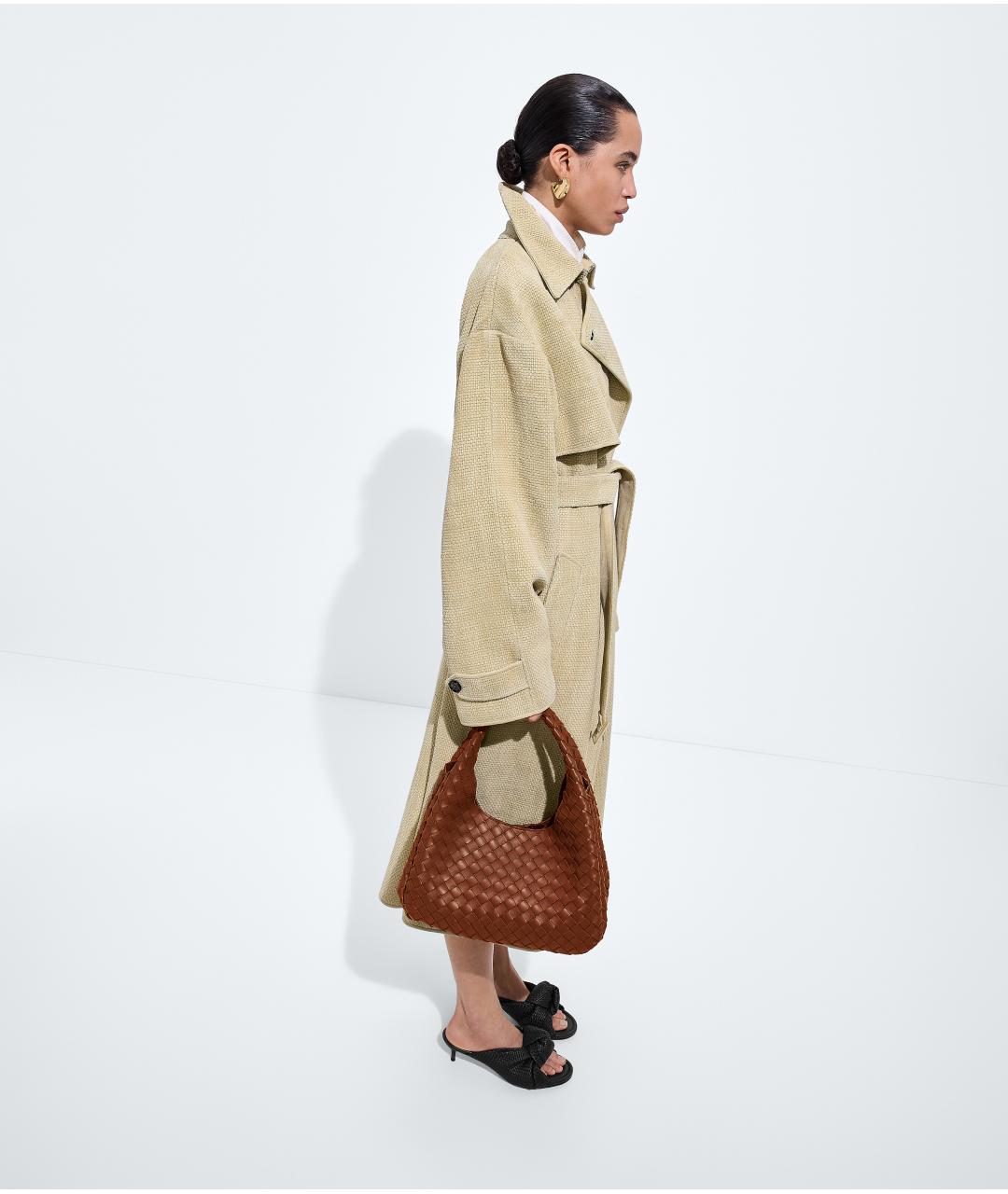 BOTTEGA VENETA Коричневая кожаная сумка тоут, фото 5