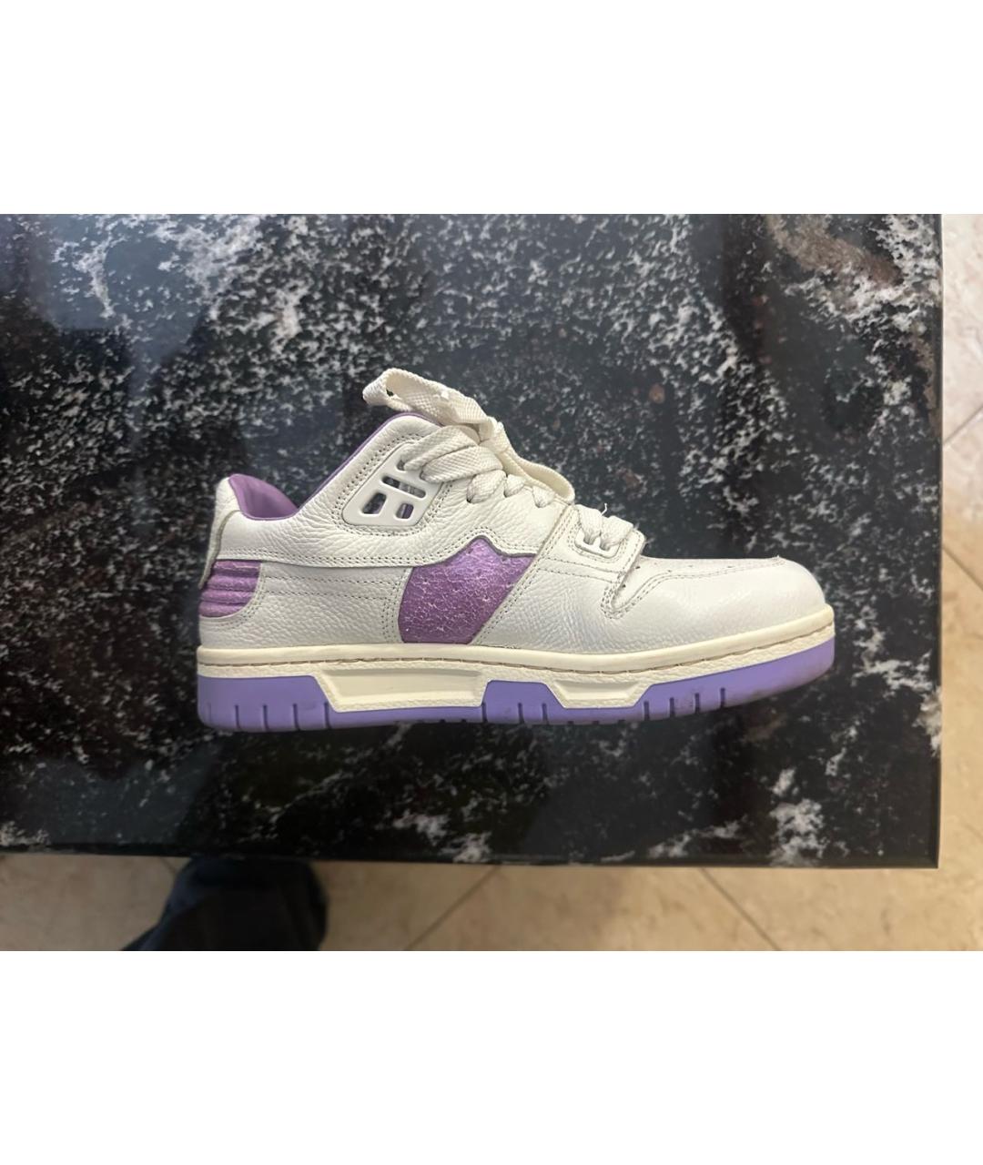 ACNE STUDIOS Белые кожаные кроссовки, фото 5