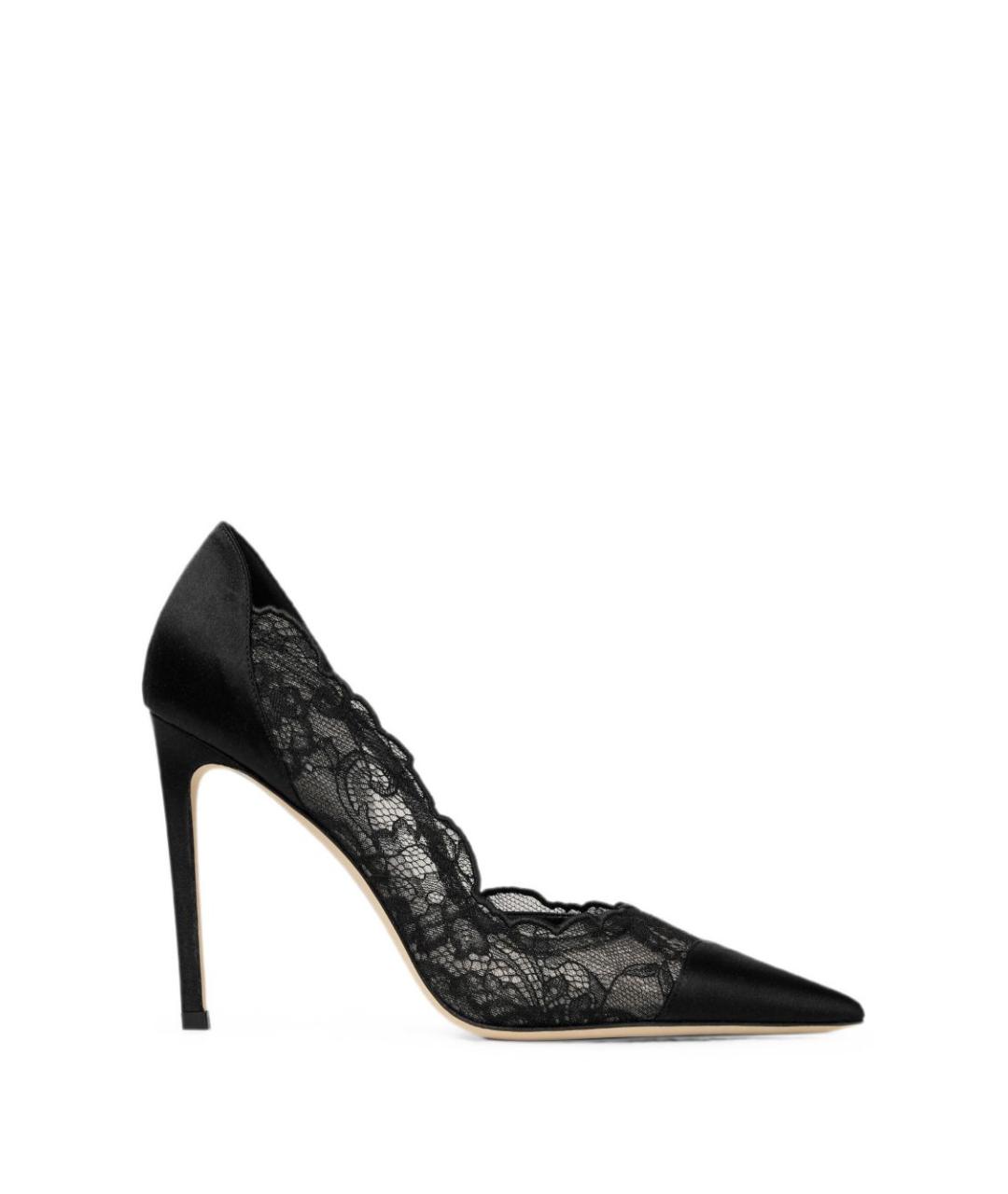 JIMMY CHOO Черные текстильные туфли, фото 1