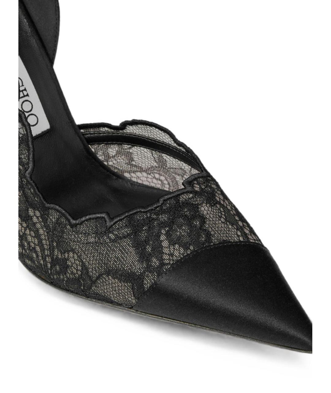 JIMMY CHOO Черные текстильные туфли, фото 3