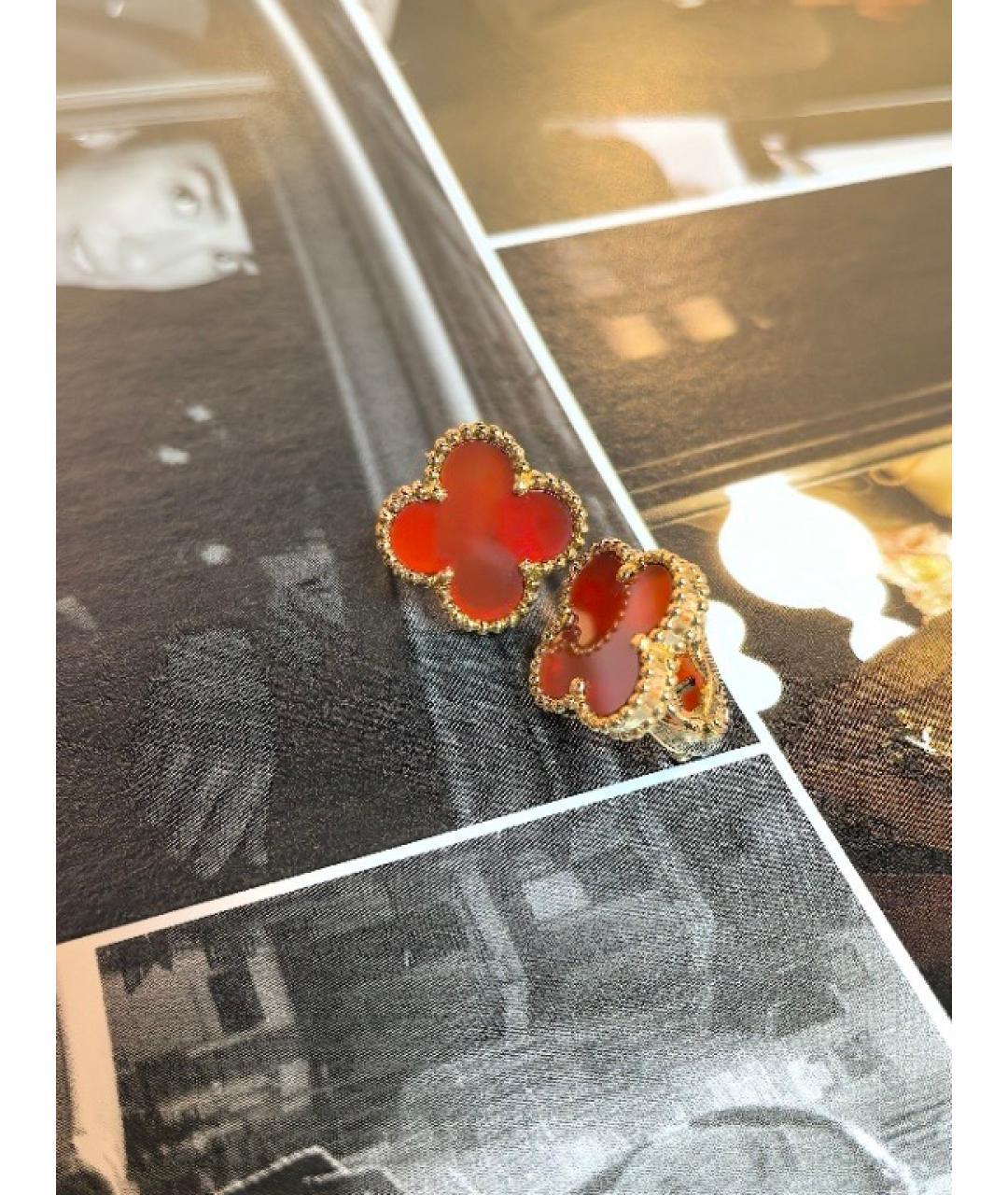 VAN CLEEF & ARPELS Золотые серьги из розового золота, фото 3