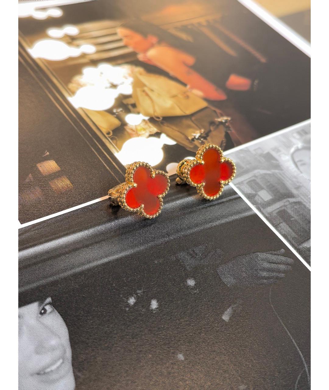 VAN CLEEF & ARPELS Золотые серьги из розового золота, фото 7