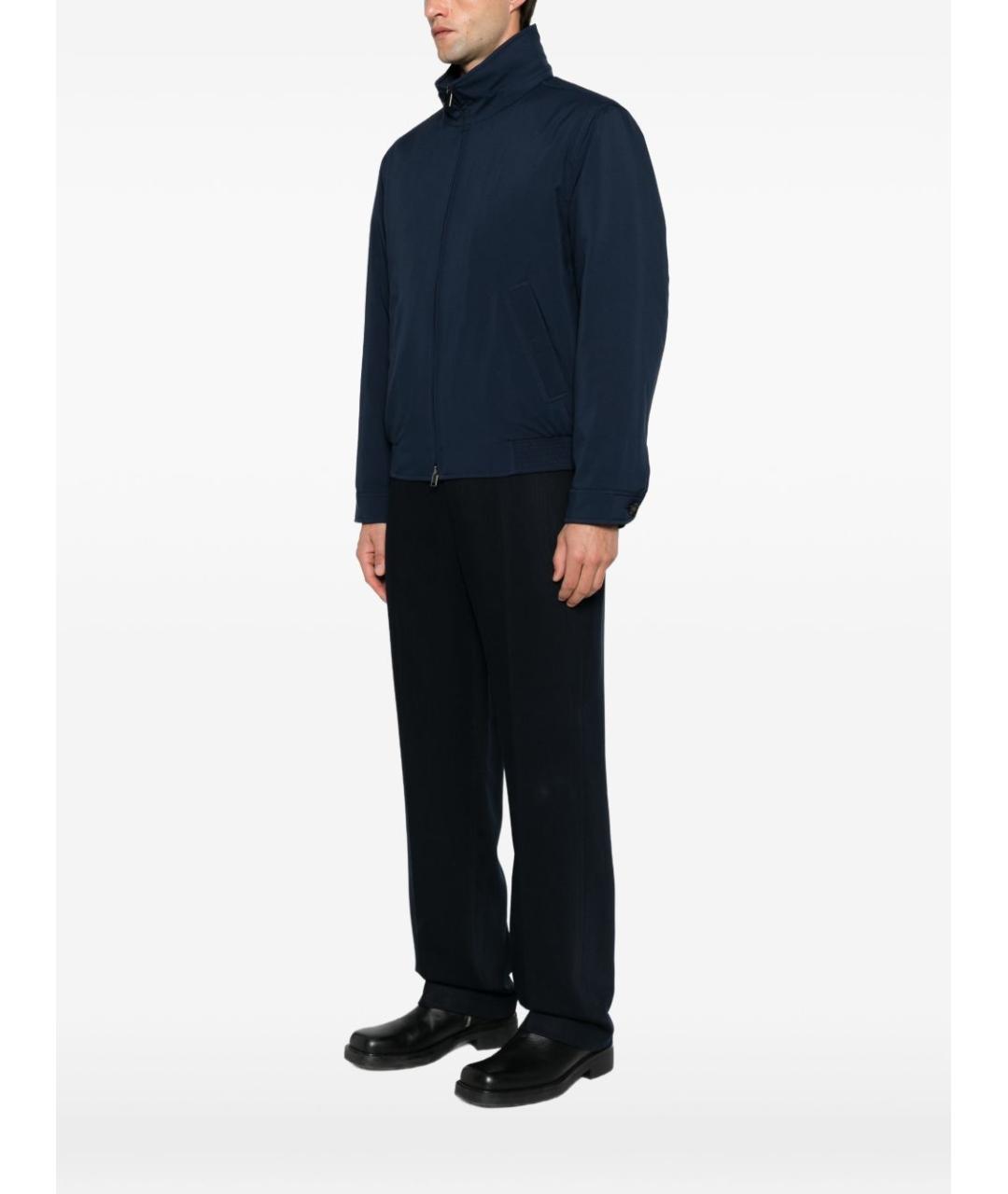 BRIONI Синяя полиэстеровая куртка, фото 2