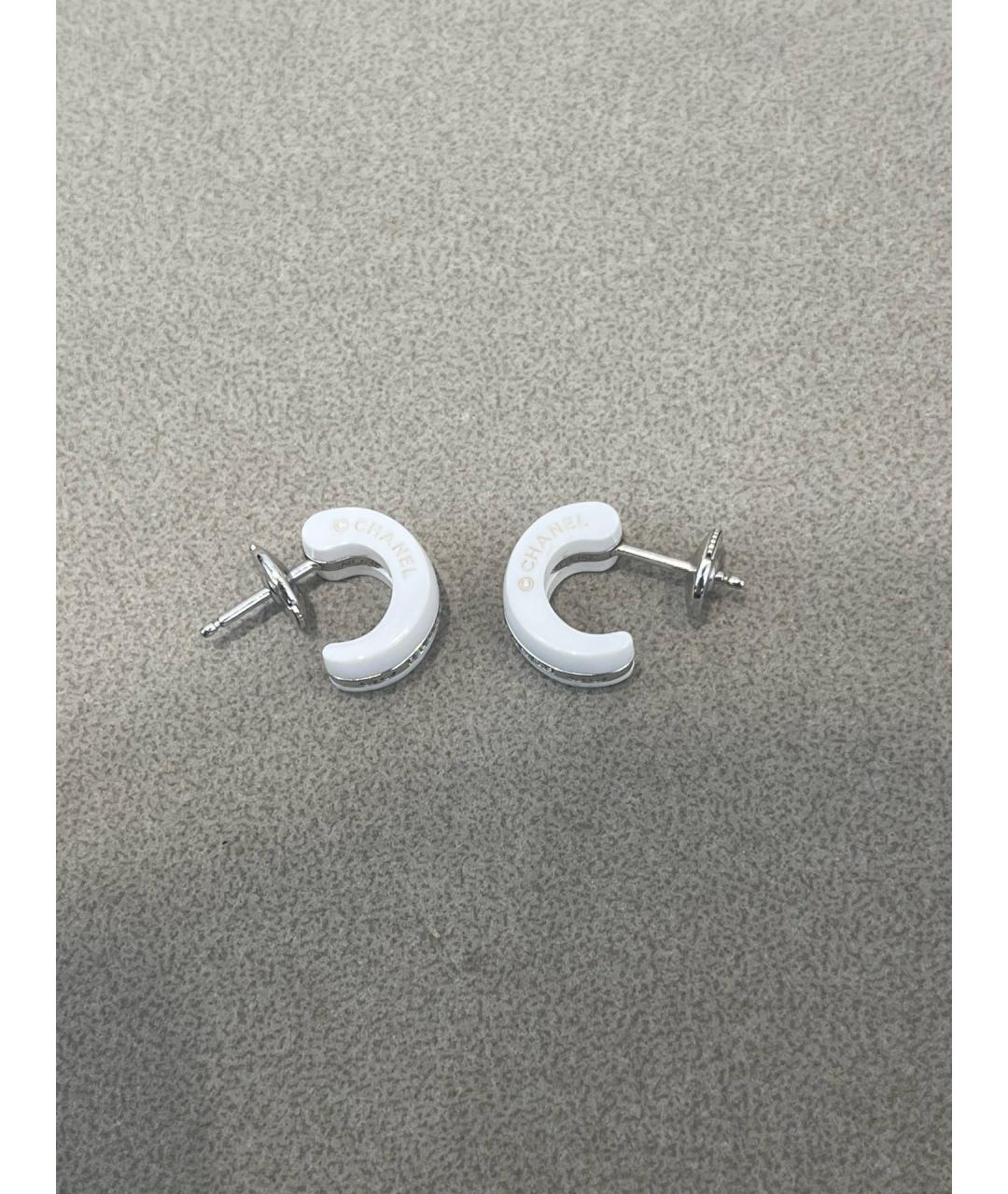 CHANEL Белые серьги из белого золота, фото 2