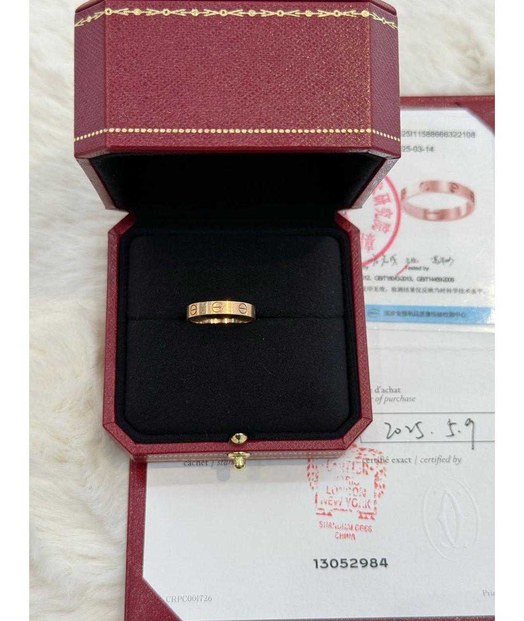 CARTIER Золотое кольцо из розового золота, фото 5
