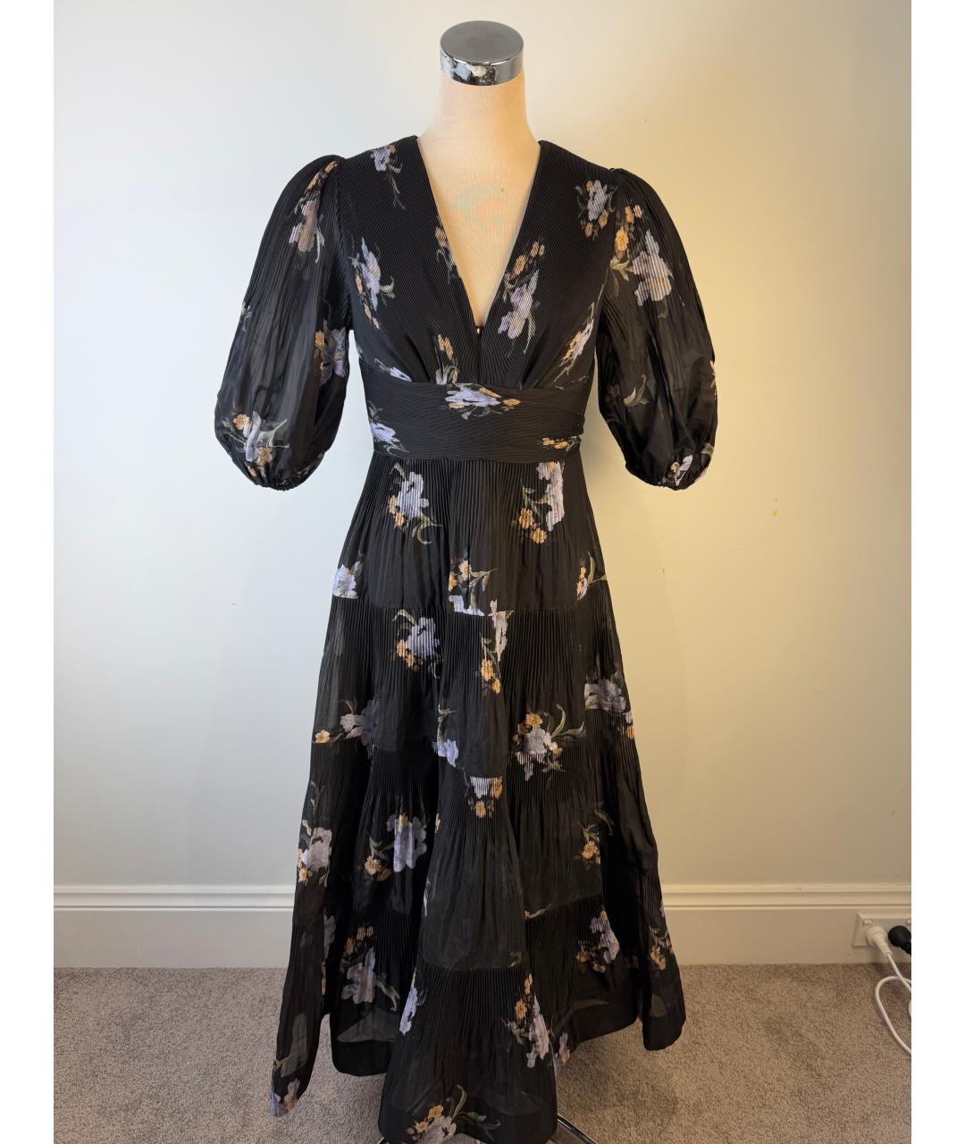 ZIMMERMANN Черное полиэстеровое коктейльное платье, фото 10