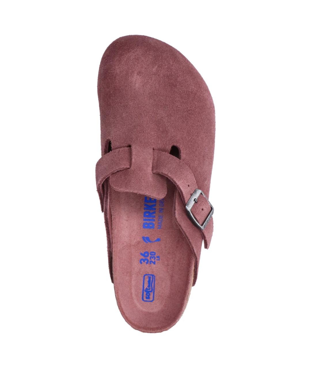BIRKENSTOCK Фиолетовые замшевые мюли, фото 5