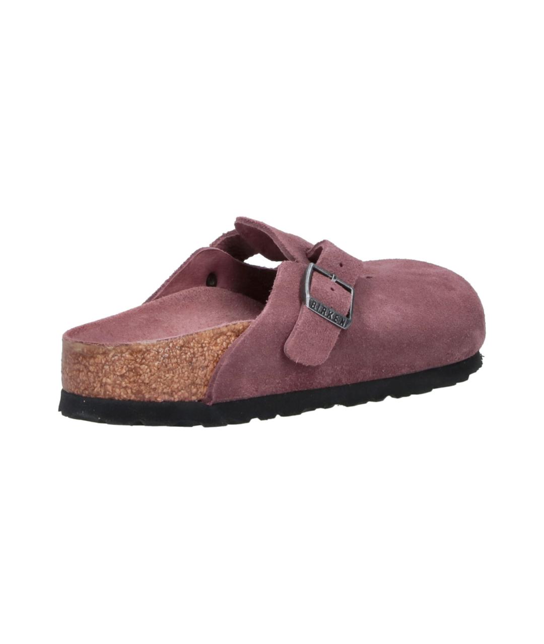 BIRKENSTOCK Фиолетовые замшевые мюли, фото 4