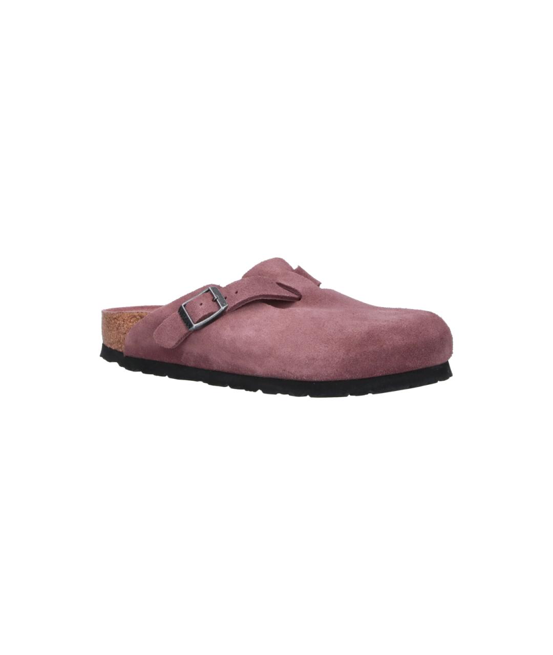 BIRKENSTOCK Фиолетовые замшевые мюли, фото 2