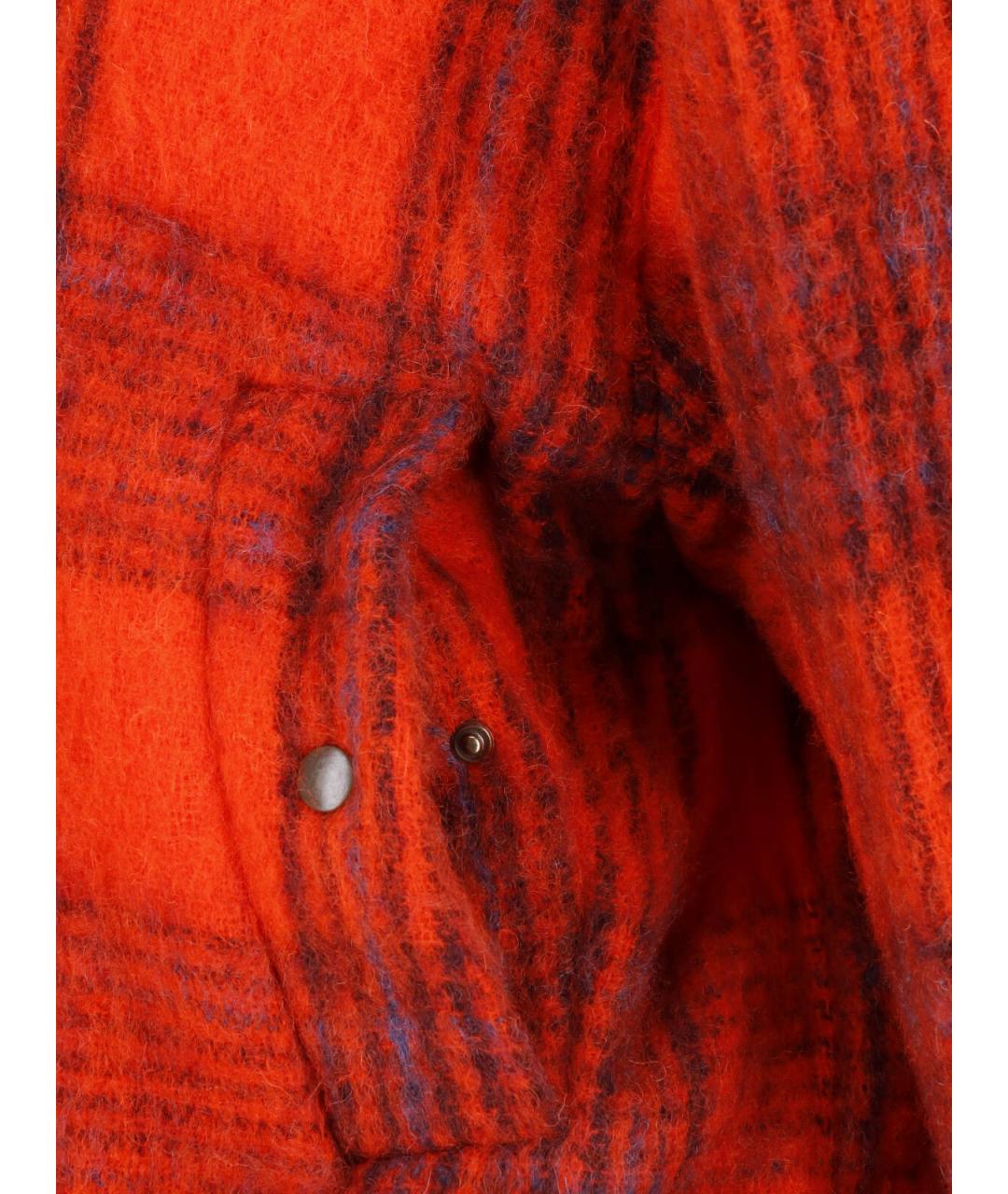 DRIES VAN NOTEN Оранжевая шерстяная куртка, фото 3