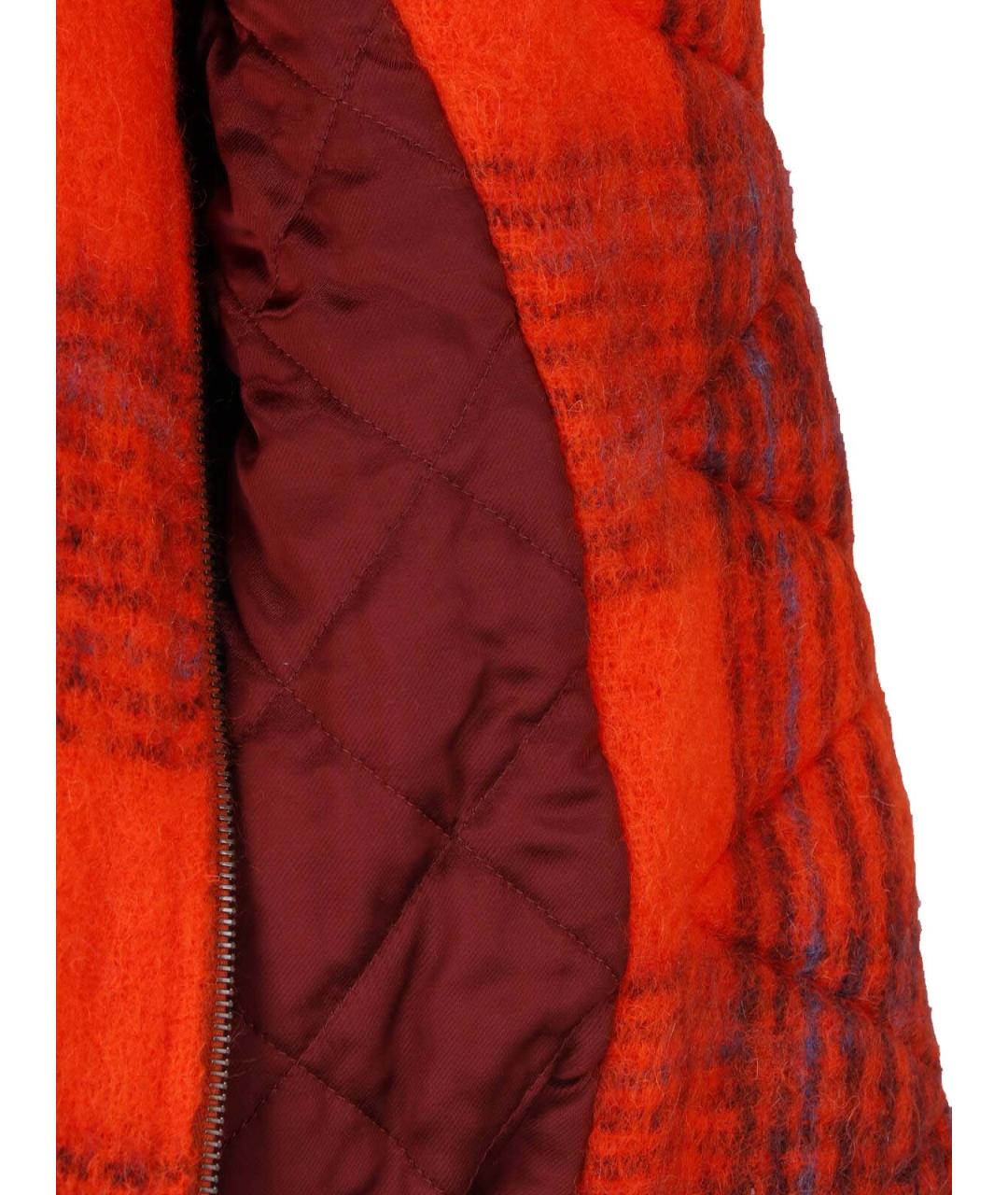 DRIES VAN NOTEN Оранжевая шерстяная куртка, фото 5