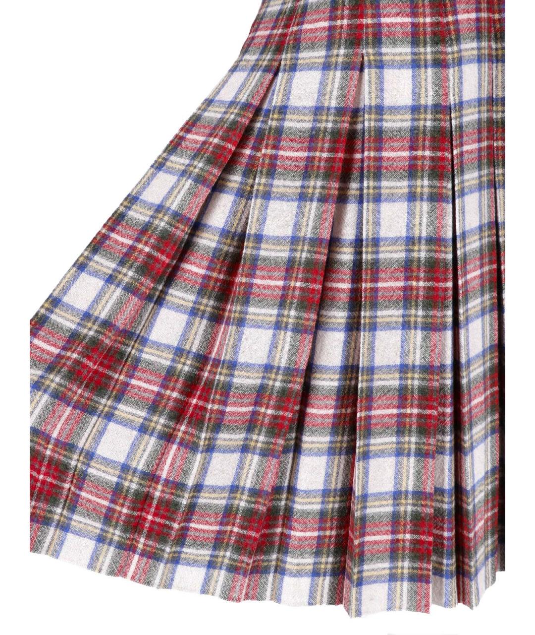 MM6 MAISON MARGIELA Мульти шерстяная юбка миди, фото 4
