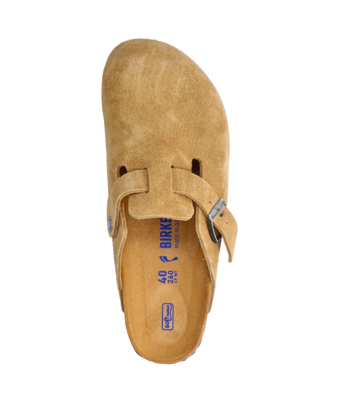 BIRKENSTOCK Бежевые замшевые мюли, фото 5