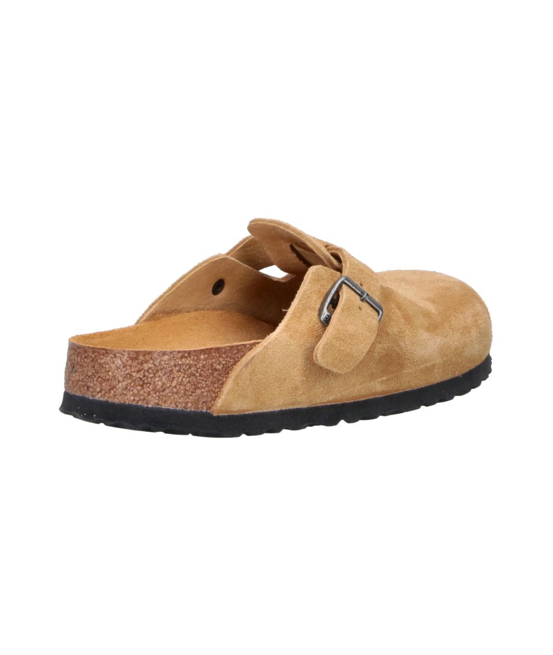 BIRKENSTOCK Бежевые замшевые мюли, фото 4