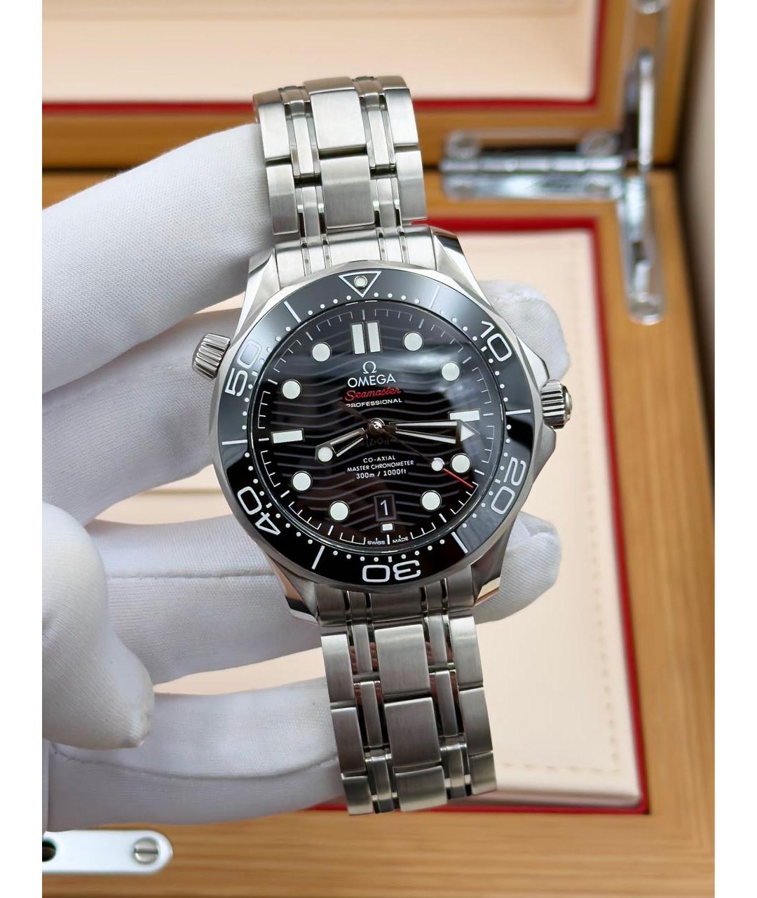 OMEGA Серебряные часы, фото 8
