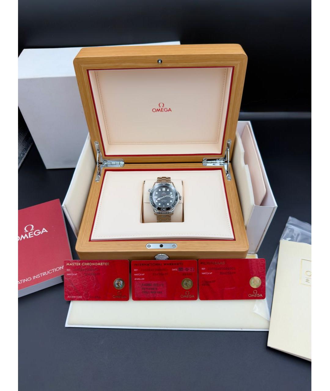 OMEGA Серебряные часы, фото 7
