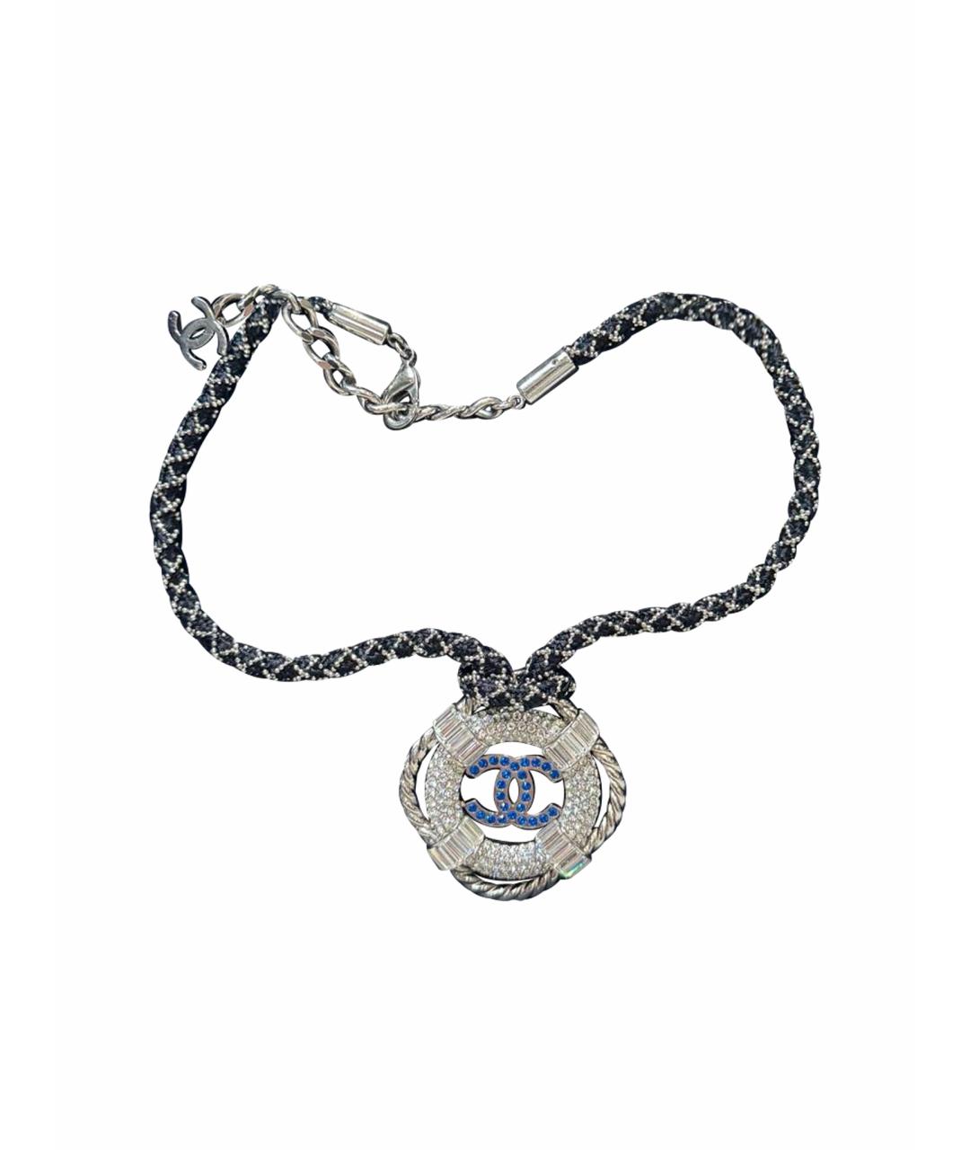 CHANEL Серебряное металлическое колье, фото 1