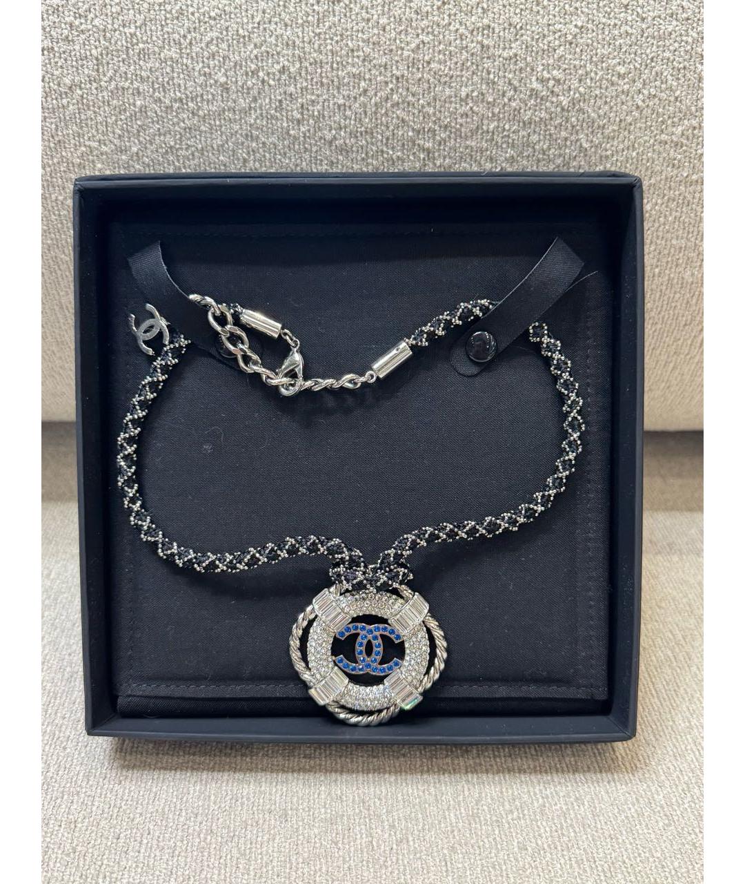 CHANEL Серебряное металлическое колье, фото 3
