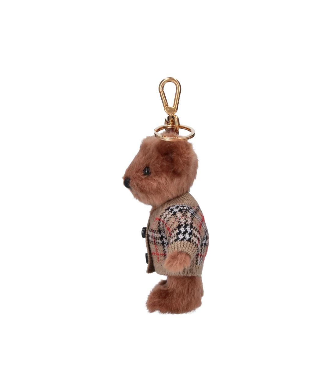 BURBERRY Бежевый брелок, фото 3