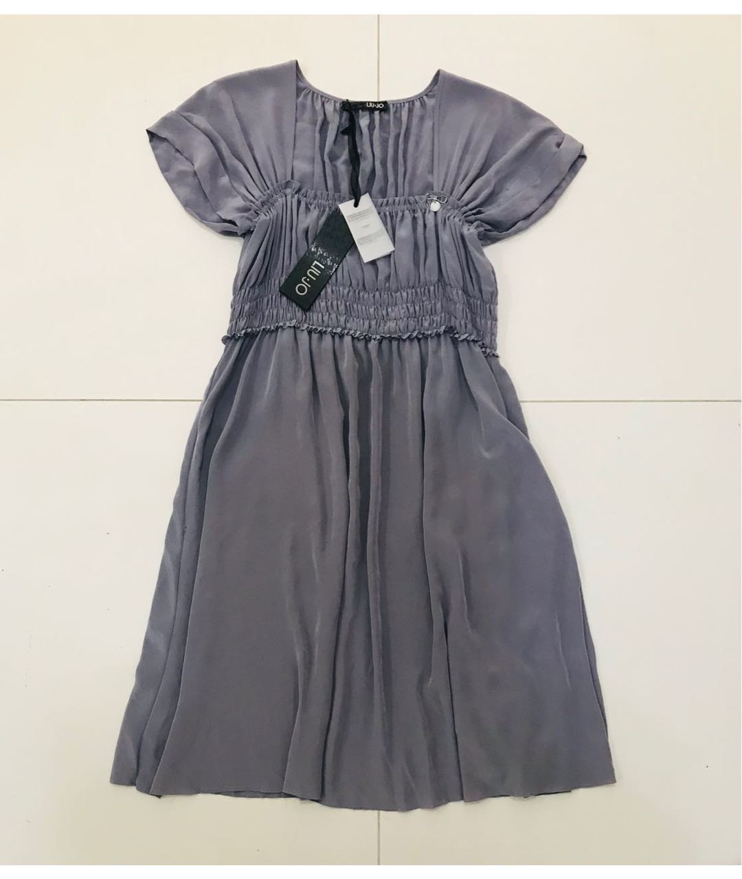 LIU JO Серое полиэстеровое повседневное платье, фото 5