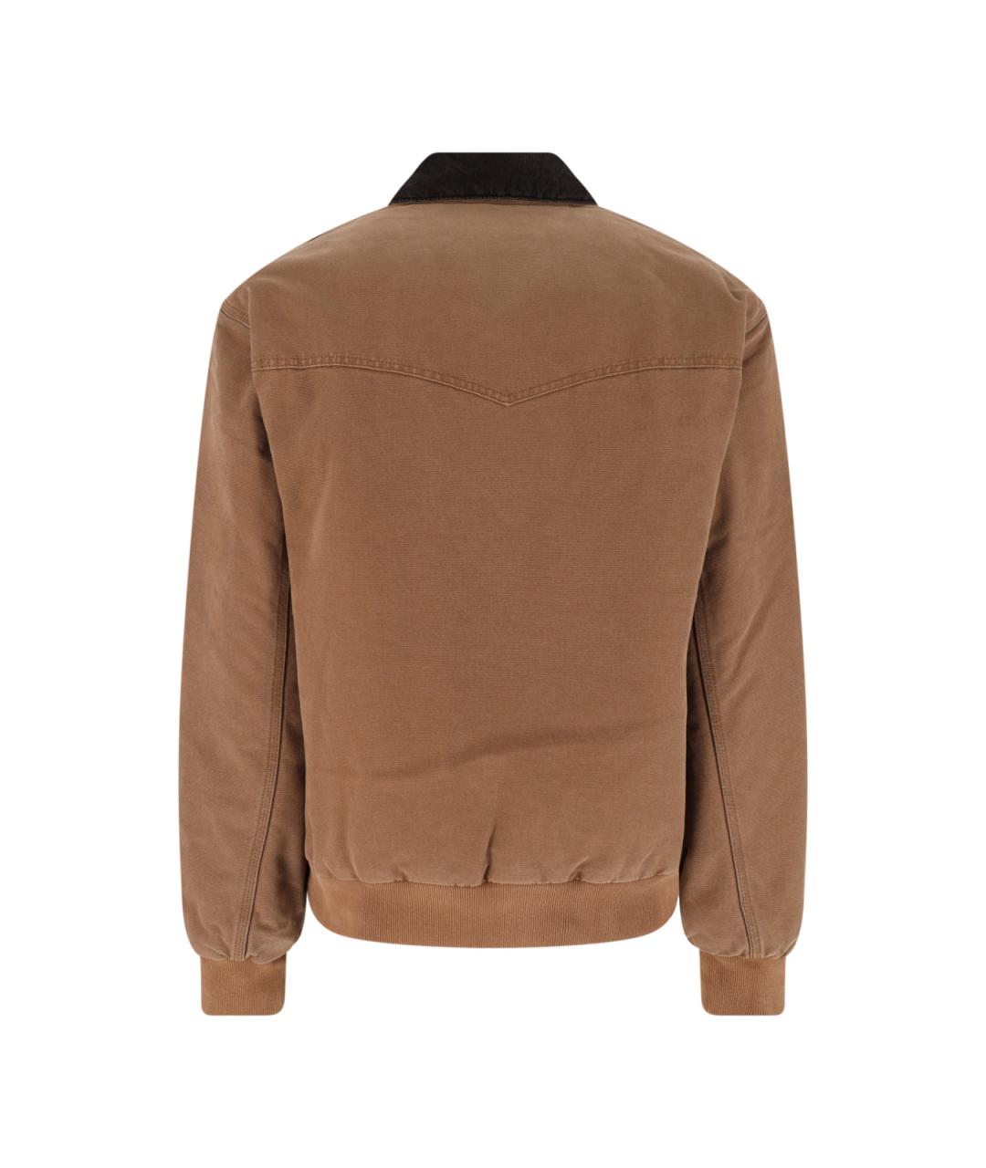 CARHARTT WIP Коричневая хлопковая куртка, фото 2