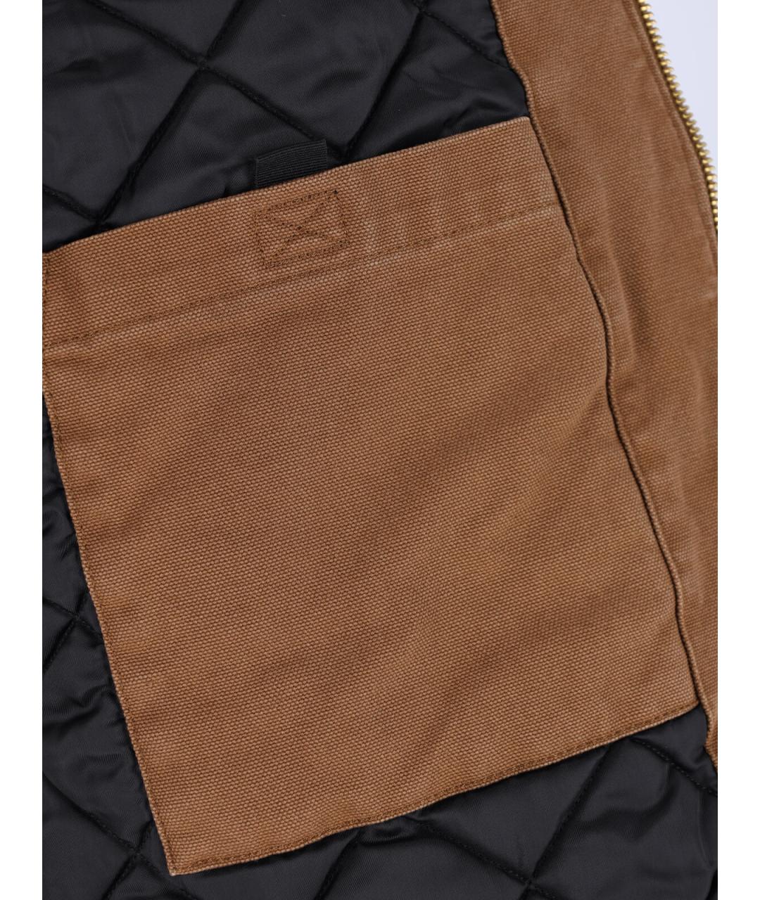 CARHARTT WIP Коричневая хлопковая куртка, фото 4