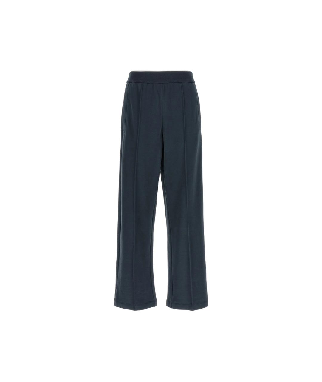 BRUNELLO CUCINELLI Синие хлопковые спортивные брюки и шорты, фото 5