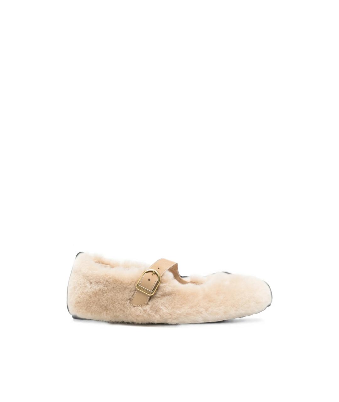 BIRKENSTOCK Бежевые балетки, фото 1