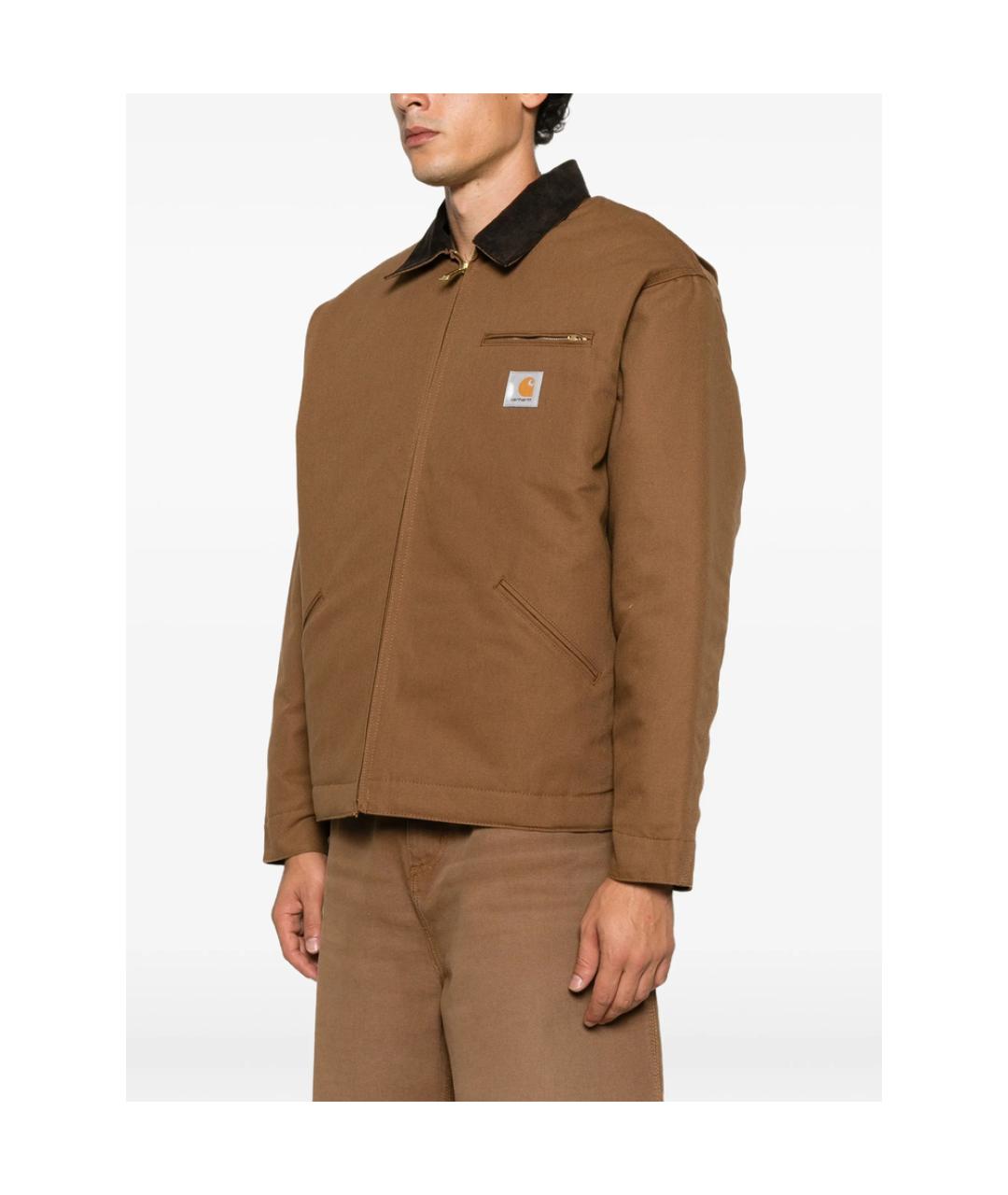 CARHARTT Коричневая хлопковая куртка, фото 4