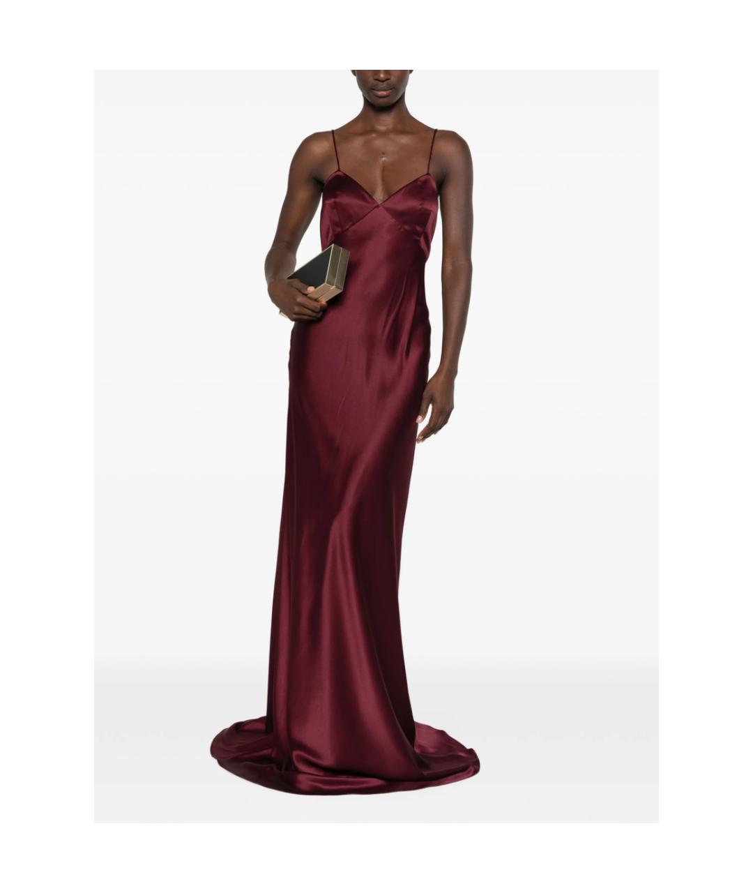 MAX MARA Красное полиамидовое вечернее платье, фото 2