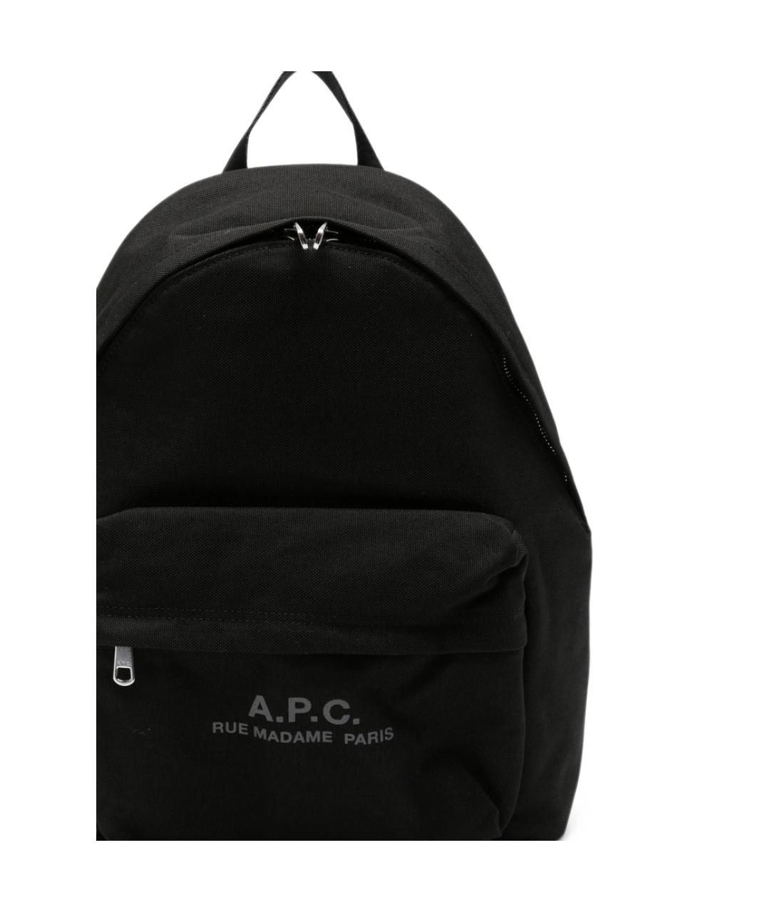 A.P.C. Черный тканевый рюкзак, фото 2