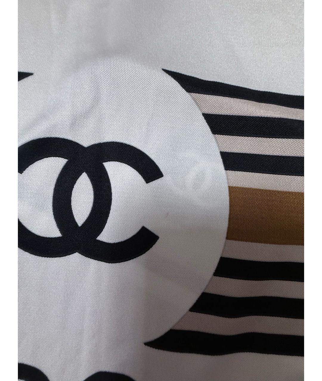 CHANEL Мульти шелковый шарф, фото 8
