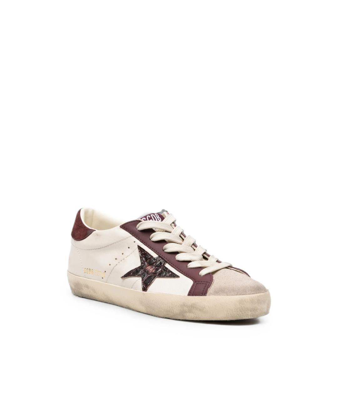 GOLDEN GOOSE Белые кожаные кеды, фото 4