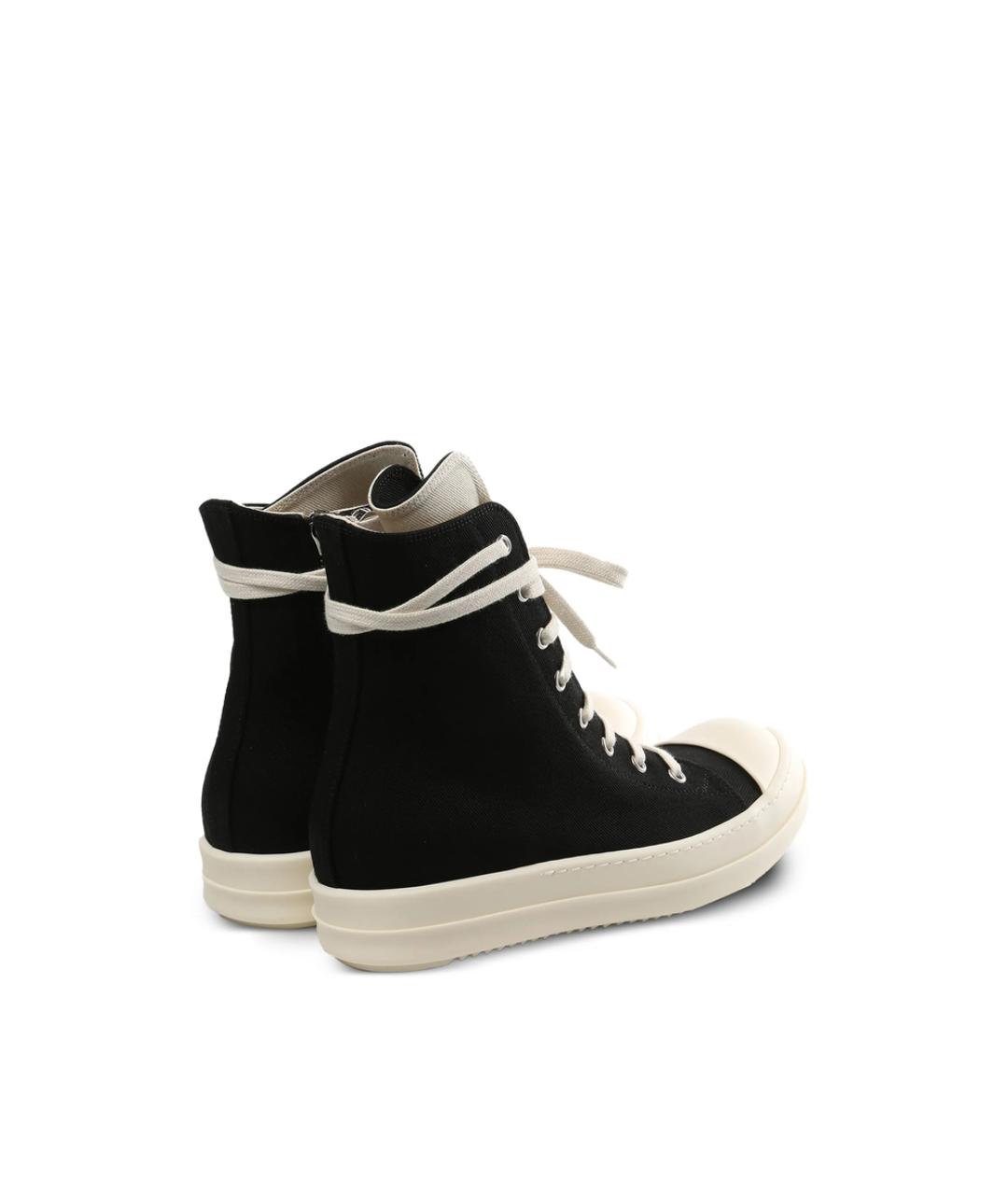RICK OWENS DRKSHDW Черные текстильные кеды, фото 3